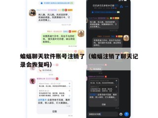 蝙蝠聊天软件账号注销了（蝙蝠注销了聊天记录会恢复吗）