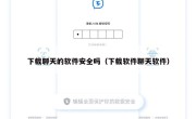 下载聊天的软件安全吗（下载软件聊天软件）