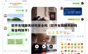 软件充钱聊天好吗安全吗（软件充钱聊天好吗安全吗知乎）