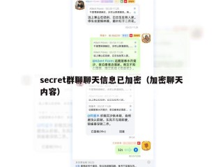 secret群聊聊天信息已加密（加密聊天内容）