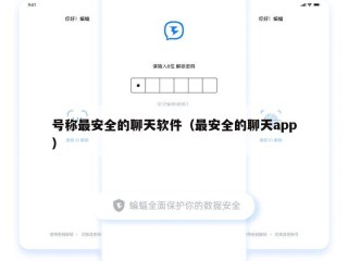 号称最安全的聊天软件（最安全的聊天app）