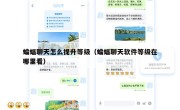 蝙蝠聊天怎么提升等级（蝙蝠聊天软件等级在哪里看）