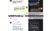 加密聊天必备app（加密聊天软件安全吗）
