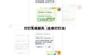 钉钉无痕聊天（无痕钉钉法）