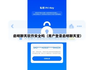 启明聊天软件安全吗（用户登录启明聊天室）