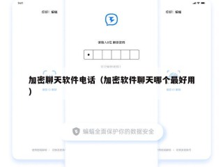 加密聊天软件电话（加密软件聊天哪个最好用）