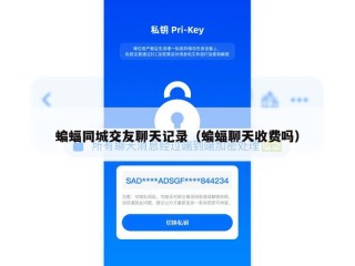 蝙蝠同城交友聊天记录（蝙蝠聊天收费吗）