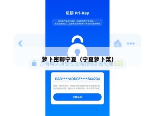 萝卜密聊宁夏（宁夏萝卜菜）