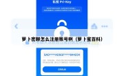 萝卜密聊怎么注册账号啊（萝卜蜜百科）