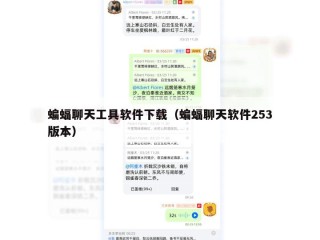 蝙蝠聊天工具软件下载（蝙蝠聊天软件253版本）
