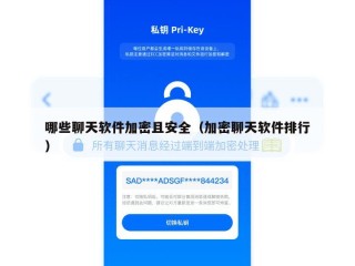 哪些聊天软件加密且安全（加密聊天软件排行）