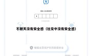 不聊天没有安全感（社交中没有安全感）
