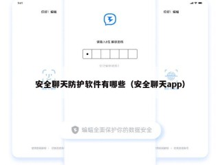 安全聊天防护软件有哪些（安全聊天app）