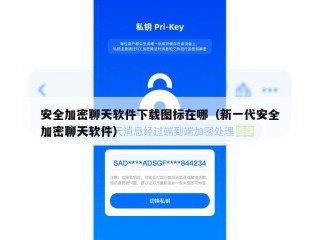 安全加密聊天软件下载图标在哪（新一代安全加密聊天软件）