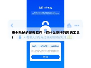 安全隐秘的聊天软件（有什么隐秘的聊天工具）