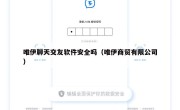 唯伊聊天交友软件安全吗（唯伊商贸有限公司）
