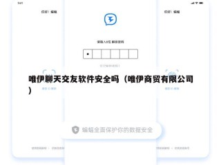 唯伊聊天交友软件安全吗（唯伊商贸有限公司）