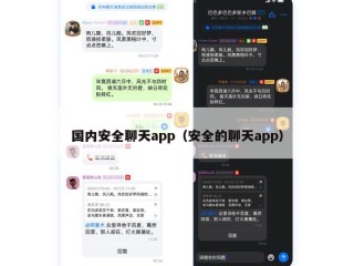 国内安全聊天app（安全的聊天app）