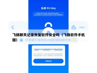 飞扬聊天记录恢复软件安全吗（飞扬软件手机版）