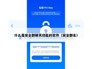 什么是安全群聊天功能的软件（安全群名）