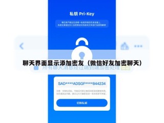 聊天界面显示添加密友（微信好友加密聊天）