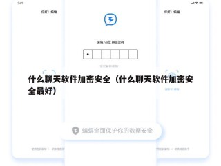 什么聊天软件加密安全（什么聊天软件加密安全最好）
