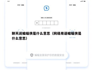 聊天说蝙蝠侠是什么意思（网络用语蝙蝠侠是什么意思）