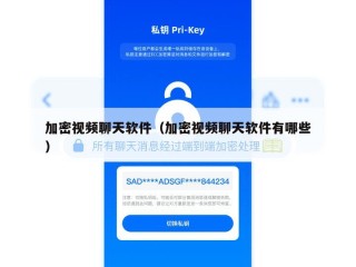 加密视频聊天软件（加密视频聊天软件有哪些）