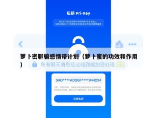 萝卜密聊骗感情带计划（萝卜蜜的功效和作用）