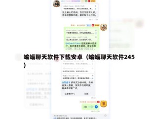 蝙蝠聊天软件下载安卓（蝙蝠聊天软件245）
