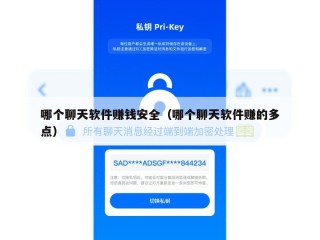 哪个聊天软件赚钱安全（哪个聊天软件赚的多点）