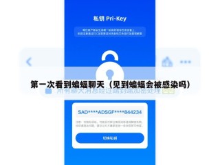 第一次看到蝙蝠聊天（见到蝙蝠会被感染吗）