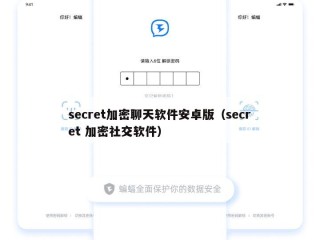 secret加密聊天软件安卓版（secret 加密社交软件）