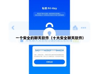一个安全的聊天软件（十大安全聊天软件）