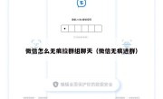 微信怎么无痕拉群组聊天（微信无痕进群）