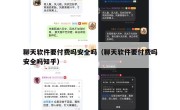 聊天软件要付费吗安全吗（聊天软件要付费吗安全吗知乎）