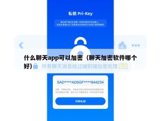 什么聊天app可以加密（聊天加密软件哪个好）