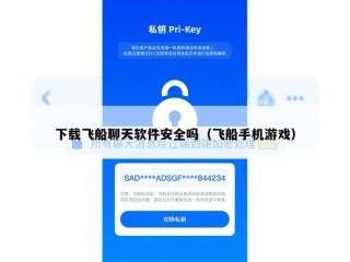 下载飞船聊天软件安全吗（飞船手机游戏）