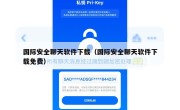 国际安全聊天软件下载（国际安全聊天软件下载免费）