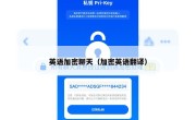 英语加密聊天（加密英语翻译）