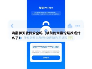 海燕聊天软件安全吗（以前的海燕论坛改成什么了）