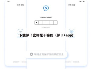 下载萝卜密聊是干嘛的（萝卜+app）