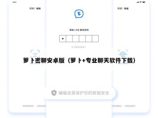 萝卜密聊安卓版（萝卜+专业聊天软件下载）