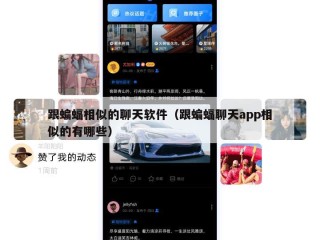 跟蝙蝠相似的聊天软件（跟蝙蝠聊天app相似的有哪些）