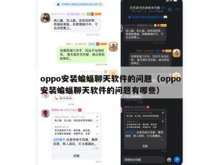 oppo安装蝙蝠聊天软件的问题（oppo安装蝙蝠聊天软件的问题有哪些）