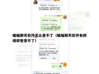 蝙蝠聊天软件怎么登不了（蝙蝠聊天软件有网络却登录不了）