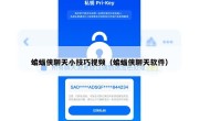 蝙蝠侠聊天小技巧视频（蝙蝠侠聊天软件）
