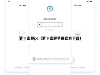 萝卜密聊pc（萝卜密聊苹果官方下载）
