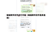 蝙蝠聊天软件进行诈骗（蝙蝠聊天软件是真是假）
