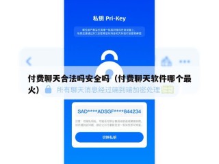 付费聊天合法吗安全吗（付费聊天软件哪个最火）